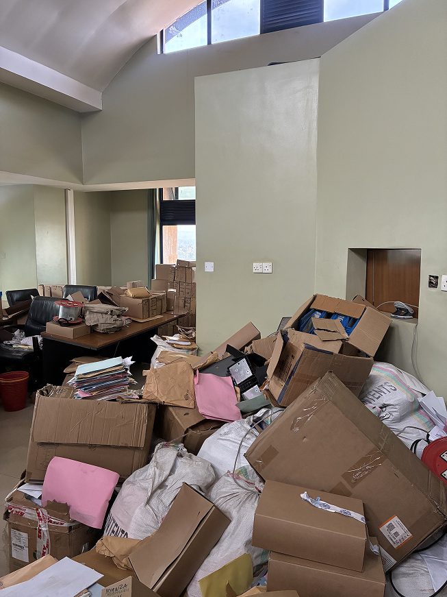 Field visit: office space where vouchers were handled