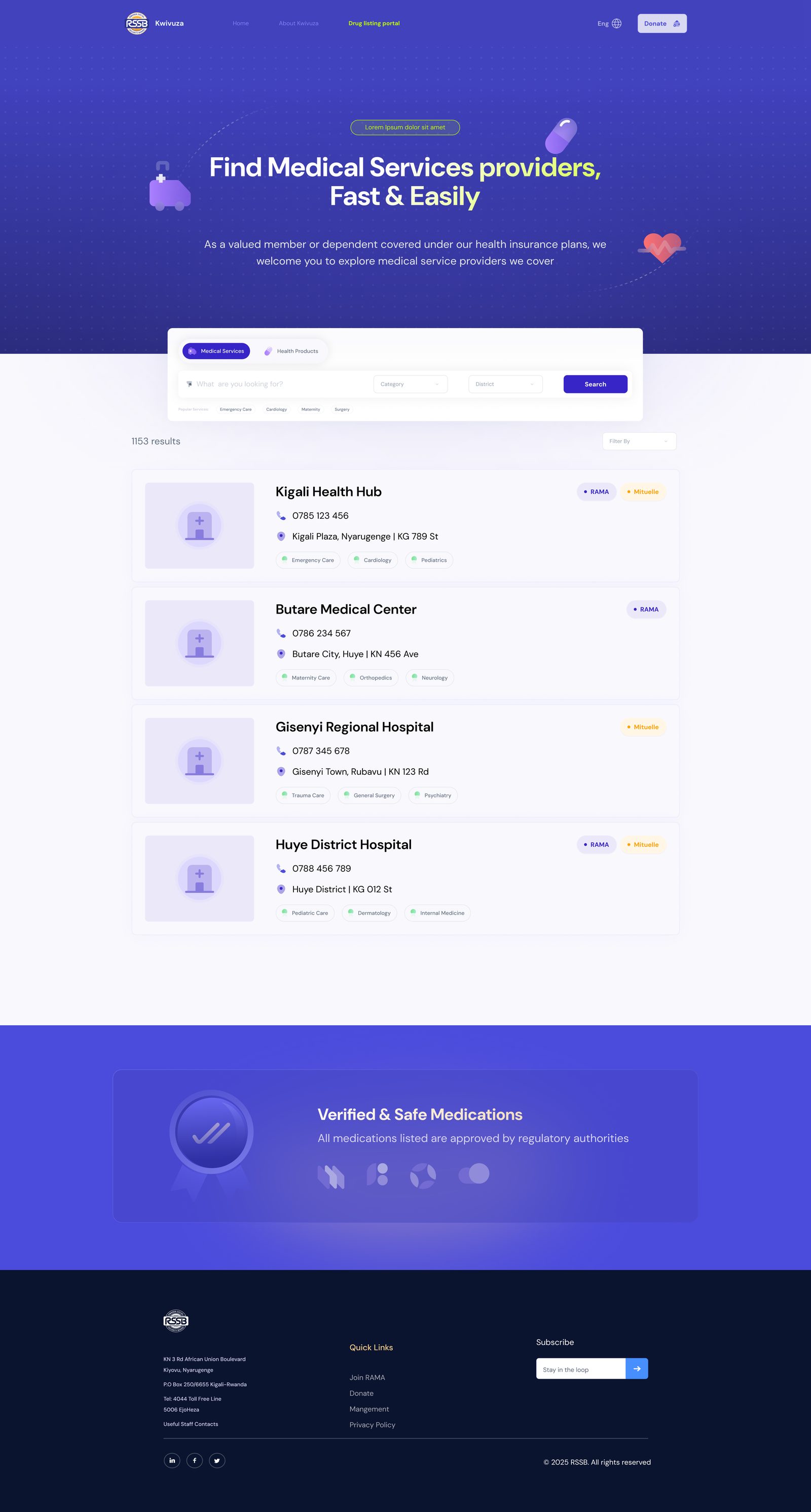 Kwivuza provider finder