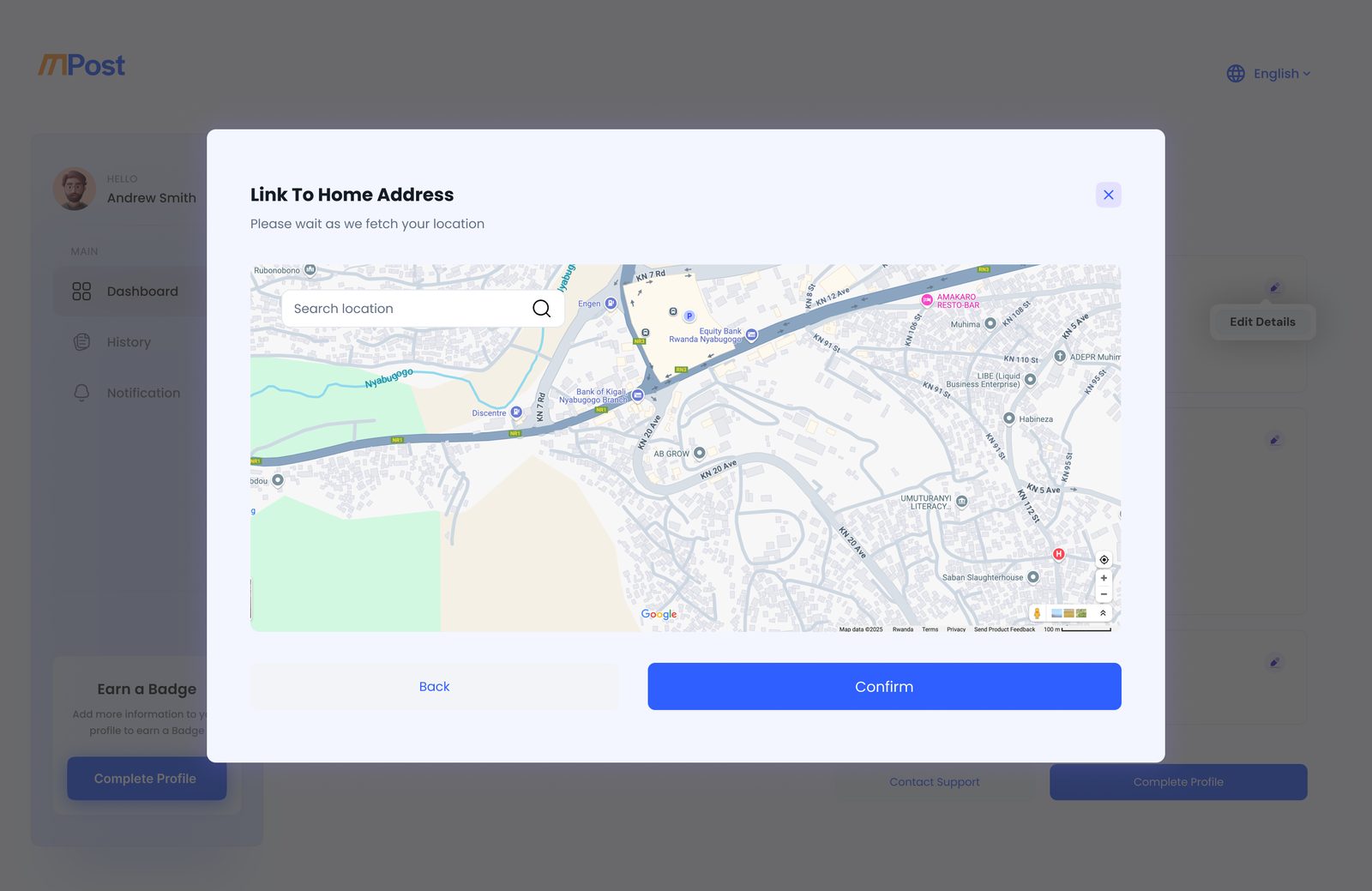 Link to home address map
