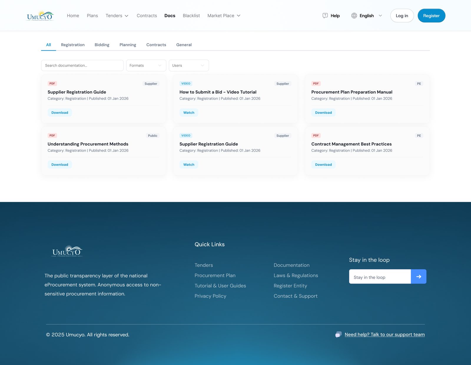 Documentation library