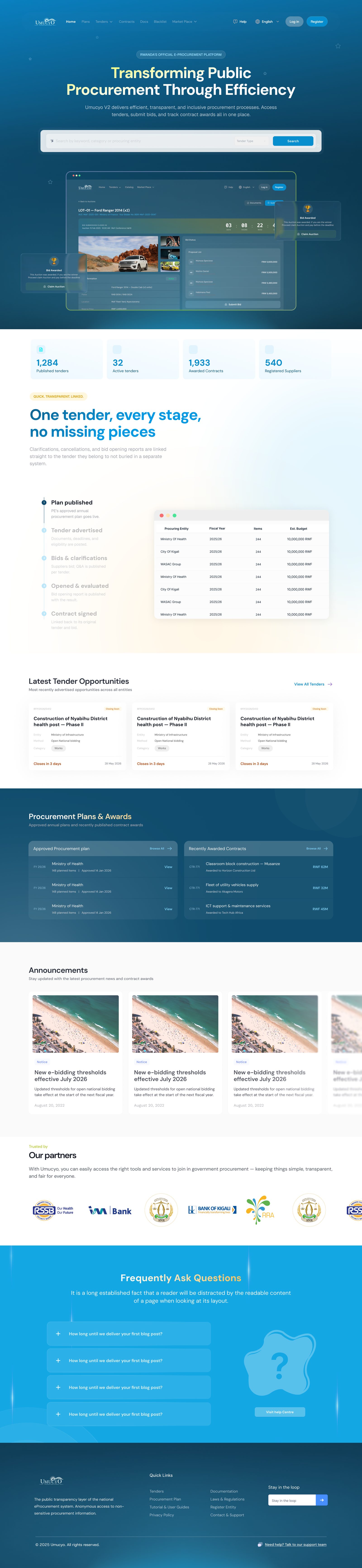 Umucyo V2 landing page