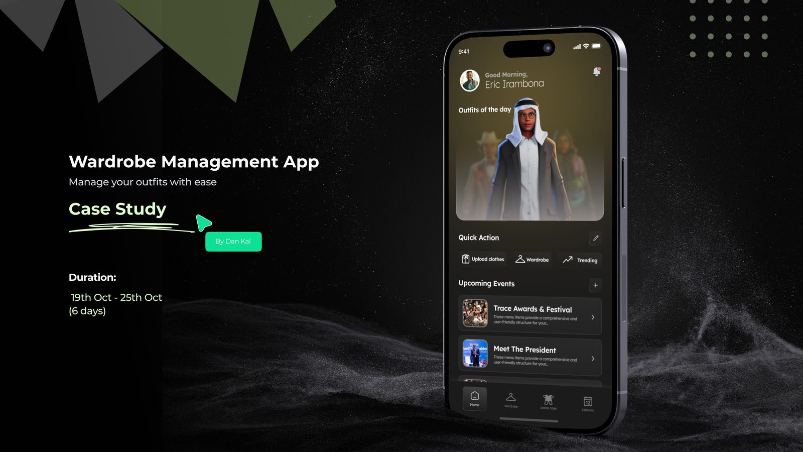 Wardrobe Management App case study cover