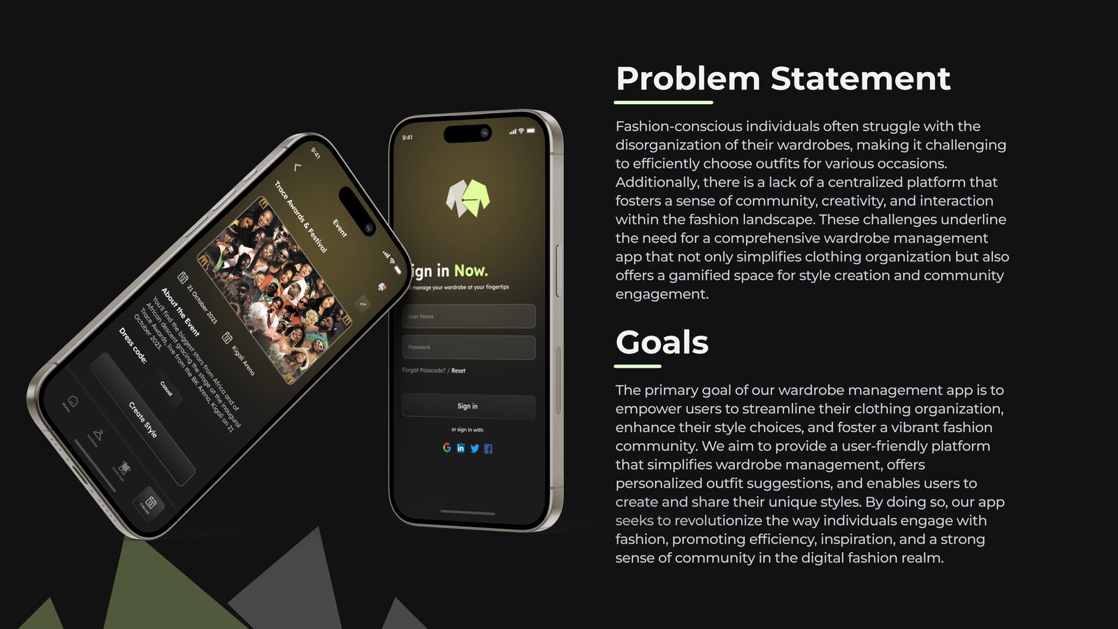 Problem statement slide