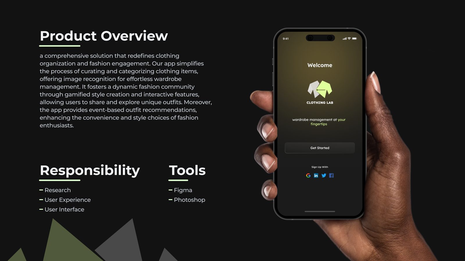 Product overview slide